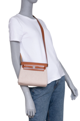 HERMÈS HERBAG ZIP RETOURNE 20 ECRU/BEIGE/FAUVE