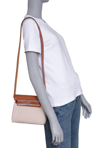 HERMÈS HERBAG ZIP RETOURNE 20 ECRU/BEIGE/FAUVE