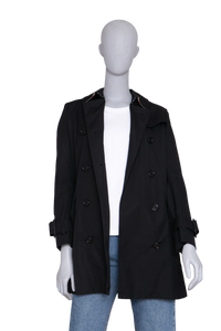 BURBERRY TRENCH COAT ESTABLISHED 1856 BLACK