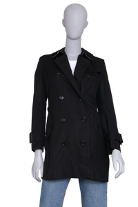 BURBERRY TRENCH COAT ESTABLISHED 1856 BLACK