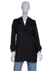 BURBERRY TRENCH COAT ESTABLISHED 1856 BLACK