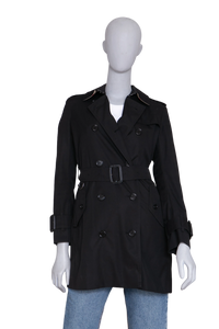 BURBERRY TRENCH COAT ESTABLISHED 1856 BLACK