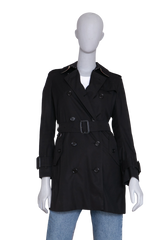 BURBERRY TRENCH COAT ESTABLISHED 1856 BLACK