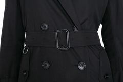 BURBERRY TRENCH COAT ESTABLISHED 1856 BLACK