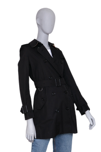 BURBERRY TRENCH COAT ESTABLISHED 1856 BLACK