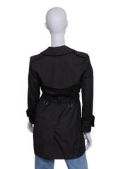 BURBERRY TRENCH COAT ESTABLISHED 1856 BLACK