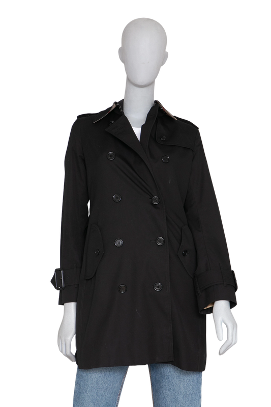 BURBERRY TRENCH COAT HERITAGE SLIM BLACK