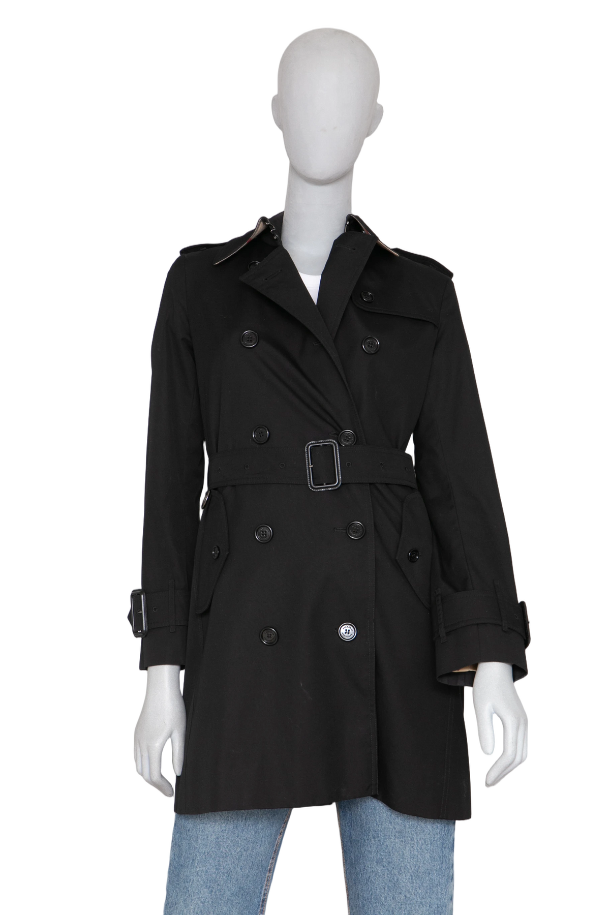 BURBERRY TRENCH COAT HERITAGE SLIM BLACK