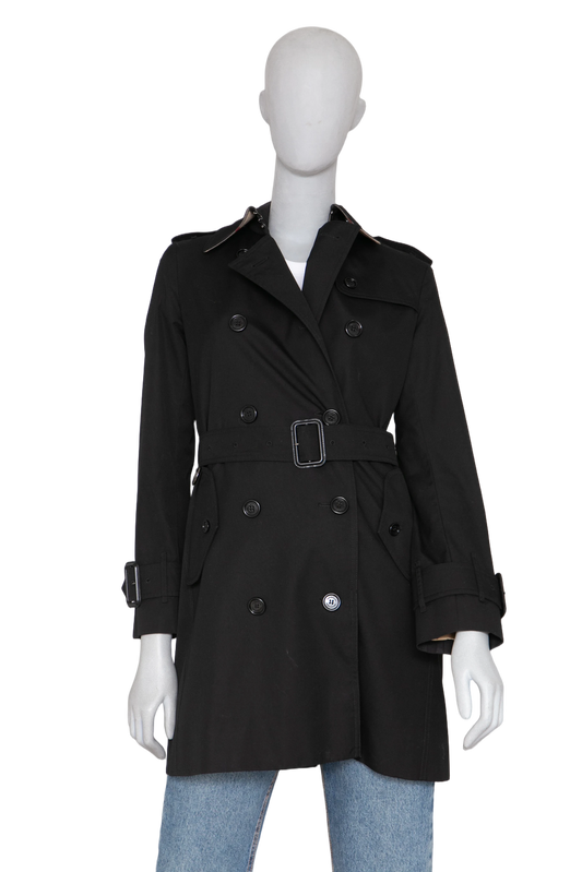 BURBERRY TRENCH COAT HERITAGE SLIM BLACK