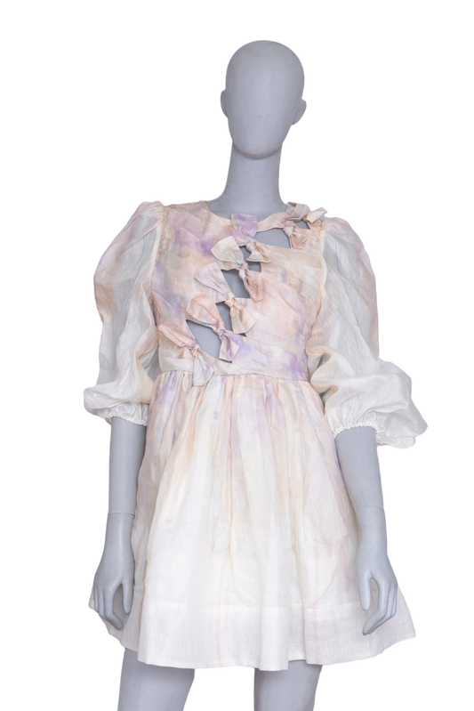 ZIMMERMANN DRESS MINI RHYTHMIC KNOT