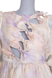 ZIMMERMANN DRESS MINI RHYTHMIC KNOT