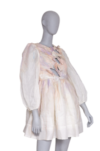ZIMMERMANN DRESS MINI RHYTHMIC KNOT