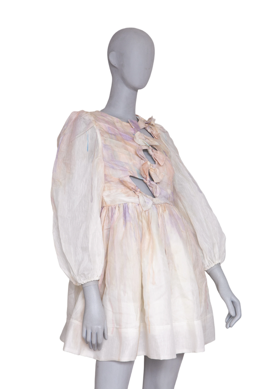 ZIMMERMANN DRESS MINI RHYTHMIC KNOT
