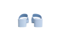 GUCCI SLIDE PLATAFORM RUBBER LOGO SKYE BLUE - 38 BR
