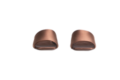 PRADA SQUARE-TOE SATIN MULE BROWN - 37 BR