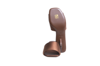 PRADA SQUARE-TOE SATIN MULE BROWN - 37 BR