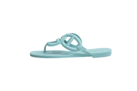 HERMÈS SANDAL EGÉRIE TURQUOISE RUBBER - 35 BR
