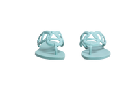 HERMÈS SANDAL EGÉRIE TURQUOISE RUBBER - 35 BR