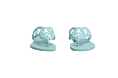 HERMÈS SANDAL EGÉRIE TURQUOISE RUBBER - 35 BR