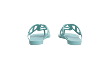HERMÈS SANDAL EGÉRIE TURQUOISE RUBBER - 35 BR