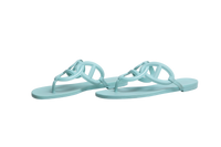 HERMÈS SANDAL EGÉRIE TURQUOISE RUBBER - 35 BR