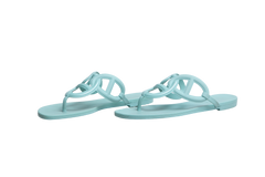 HERMÈS SANDAL EGÉRIE TURQUOISE RUBBER - 35 BR