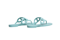 HERMÈS SANDAL EGÉRIE TURQUOISE RUBBER - 35 BR