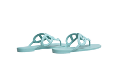 HERMÈS SANDAL EGÉRIE TURQUOISE RUBBER - 35 BR