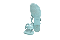 HERMÈS SANDAL EGÉRIE TURQUOISE RUBBER - 35 BR