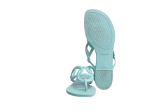 HERMÈS SANDAL EGÉRIE TURQUOISE RUBBER - 35 BR