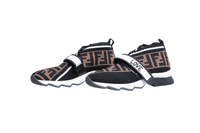 FENDI TRAINERS ROCKOKO KINIT FF ZUCCA - 34 BR