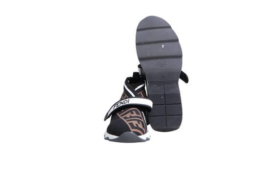FENDI TRAINERS ROCKOKO KINIT FF ZUCCA - 34 BR