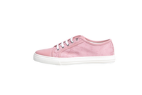 GUCCI SNEAKERS GG CANVAS AND LEATHER LOW PINK - 37 BR