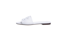 DG SANDAL FLAT CIABATTA BIANCO DG LOGO 2025 - 36 BR