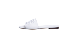 DG SANDAL FLAT CIABATTA BIANCO DG LOGO 2025 - 36 BR