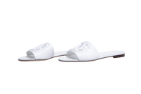 DG SANDAL FLAT CIABATTA BIANCO DG LOGO 2025 - 36 BR