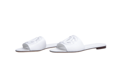 DG SANDAL FLAT CIABATTA BIANCO DG LOGO 2025 - 36 BR