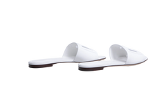 DG SANDAL FLAT CIABATTA BIANCO DG LOGO 2025 - 36 BR