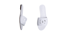 DG SANDAL FLAT CIABATTA BIANCO DG LOGO 2025 - 36 BR