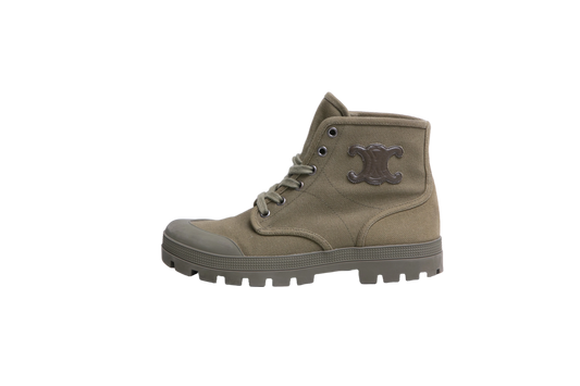 CELINE BOOTS PATAPAN CANVAS KHAKI - 36 BR