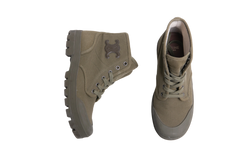 CELINE BOOTS PATAPAN CANVAS KHAKI - 36 BR