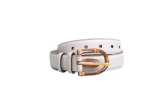 GUCCI CINTO BAMBOO OFF WHITE