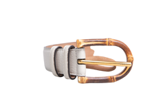 GUCCI CINTO BAMBOO OFF WHITE