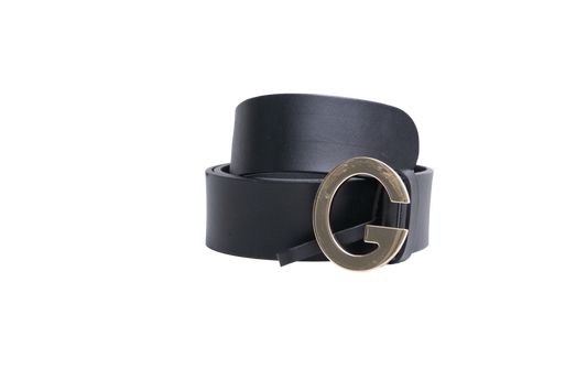GUCCI CINTO G BUCKLE LARGE BLACK