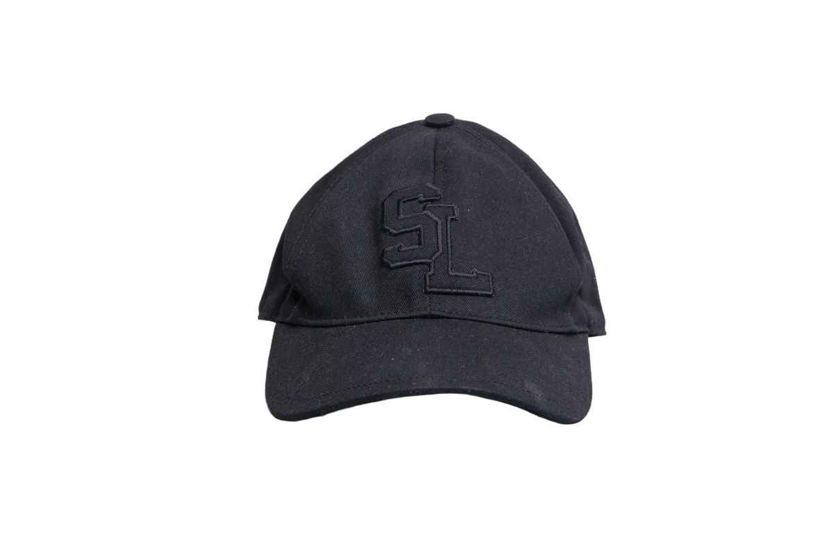 YSL BASEBALL CAP LOGO PATCH BLACK