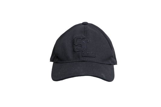 YSL BASEBALL CAP LOGO PATCH BLACK