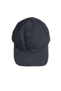 YSL BASEBALL CAP LOGO PATCH BLACK