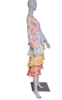 ZIMMERMANN DRESS MIDI TIERED MEANSGETTING FLOUNCE