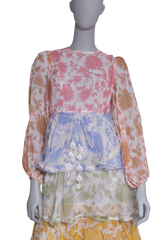 ZIMMERMANN DRESS MIDI TIERED MEANSGETTING FLOUNCE