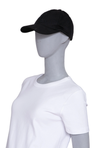 YSL BASEBALL CAP LOGO PATCH BLACK